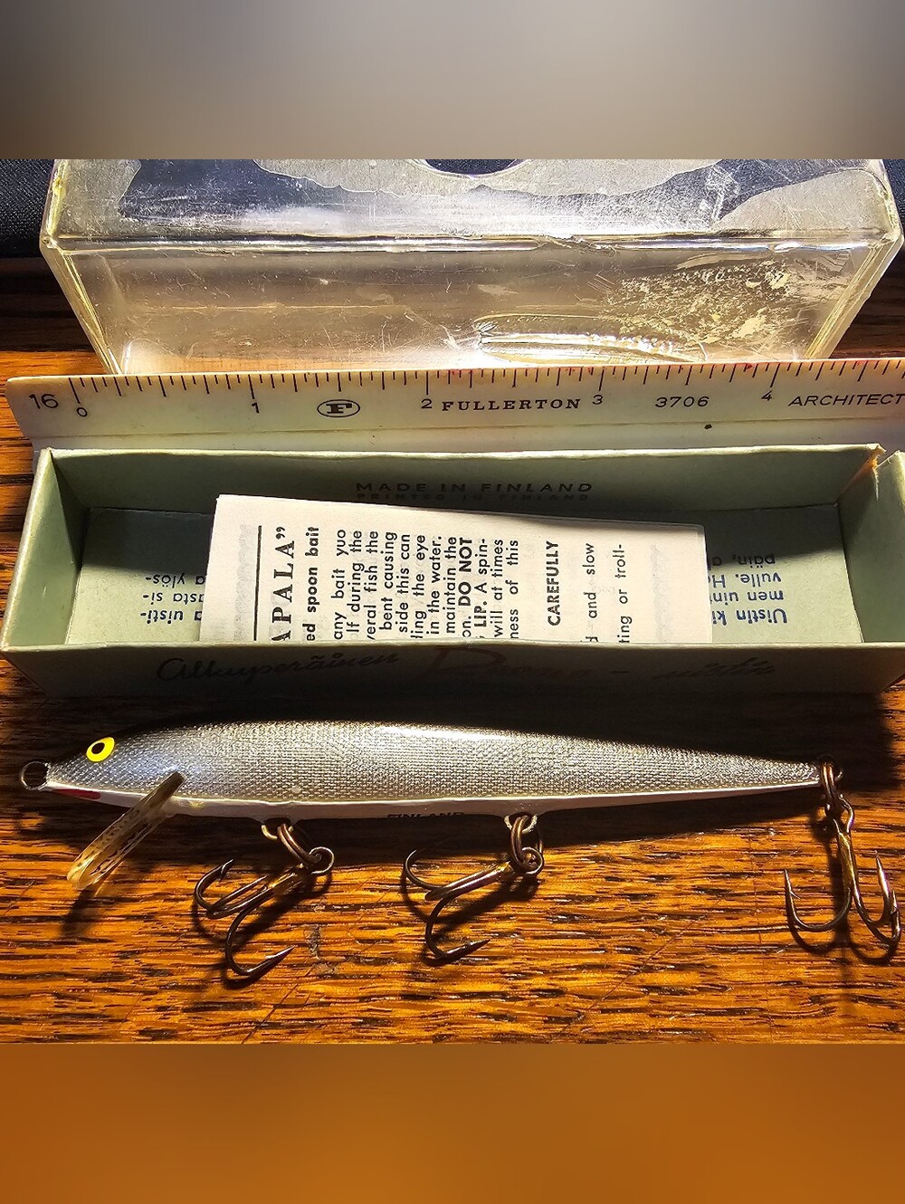 Vintage Rapala Floating Minnow Fishing Lure,Made In Finland